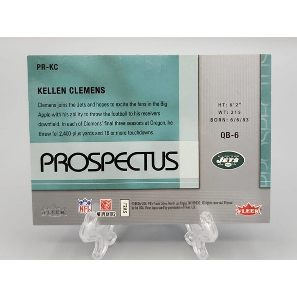 2006 Fleer Hot Prospects Prospectus /299 Kellen Clemens #PR-KC Rookie RC - Picture 2 of 2